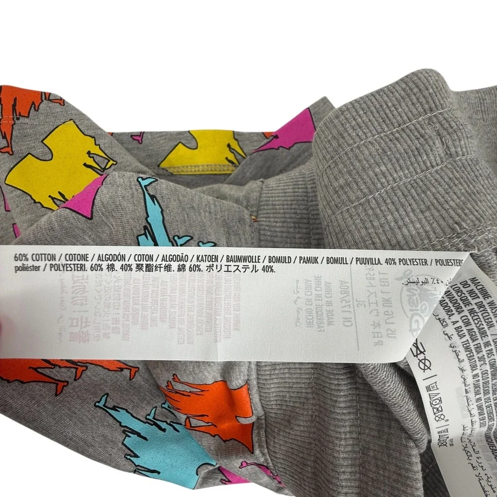 Walt Disney World Castle Print Shorts‎ Drawstring Waist Comfy Loungewear Large - Picture 4 of 6